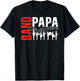 Band Papa Proud Marching Band Papa Grandpa T-Shirt - T-Shirt | Black