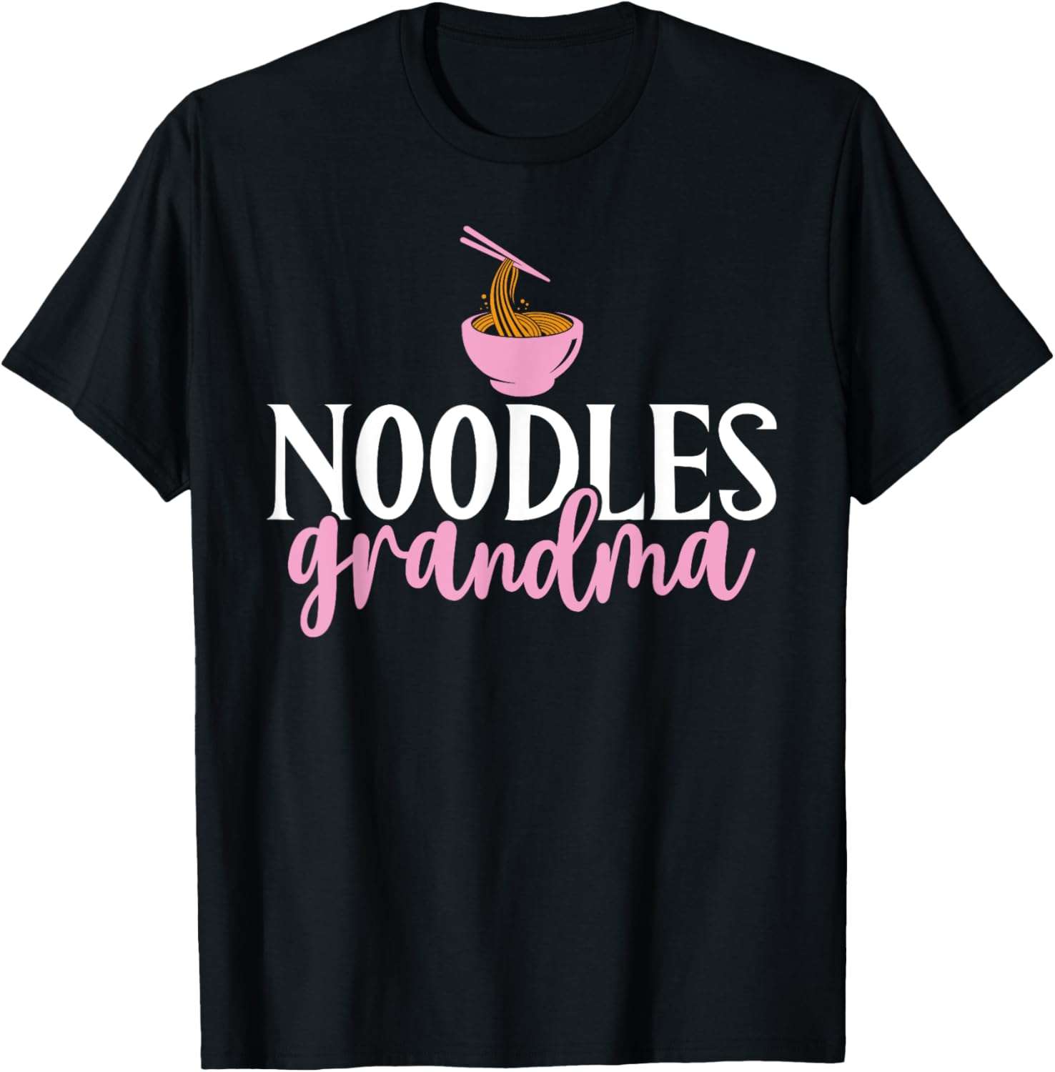 Noodles Grandma T-Shirt - T-Shirt | Black