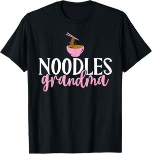 Noodles Grandma T-Shirt - T-Shirt | Black