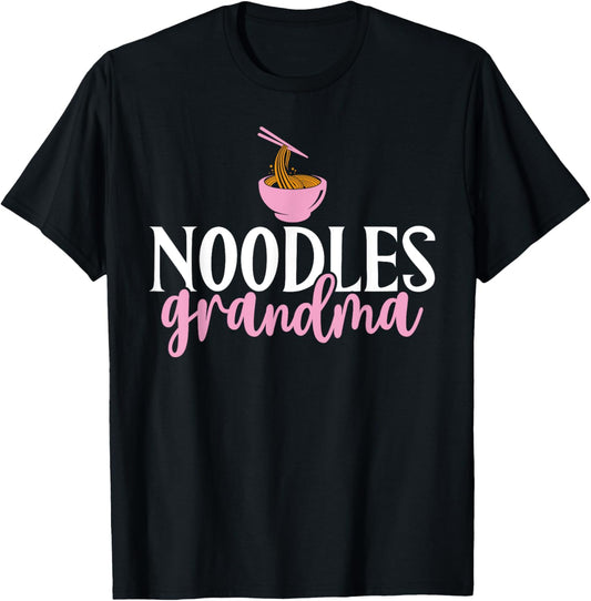 Noodles Grandma T-Shirt - T-Shirt | Black