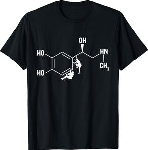 Rock Climbing Adrenalin Formula Mountain Climber T-Shirt - T-Shirt | Black