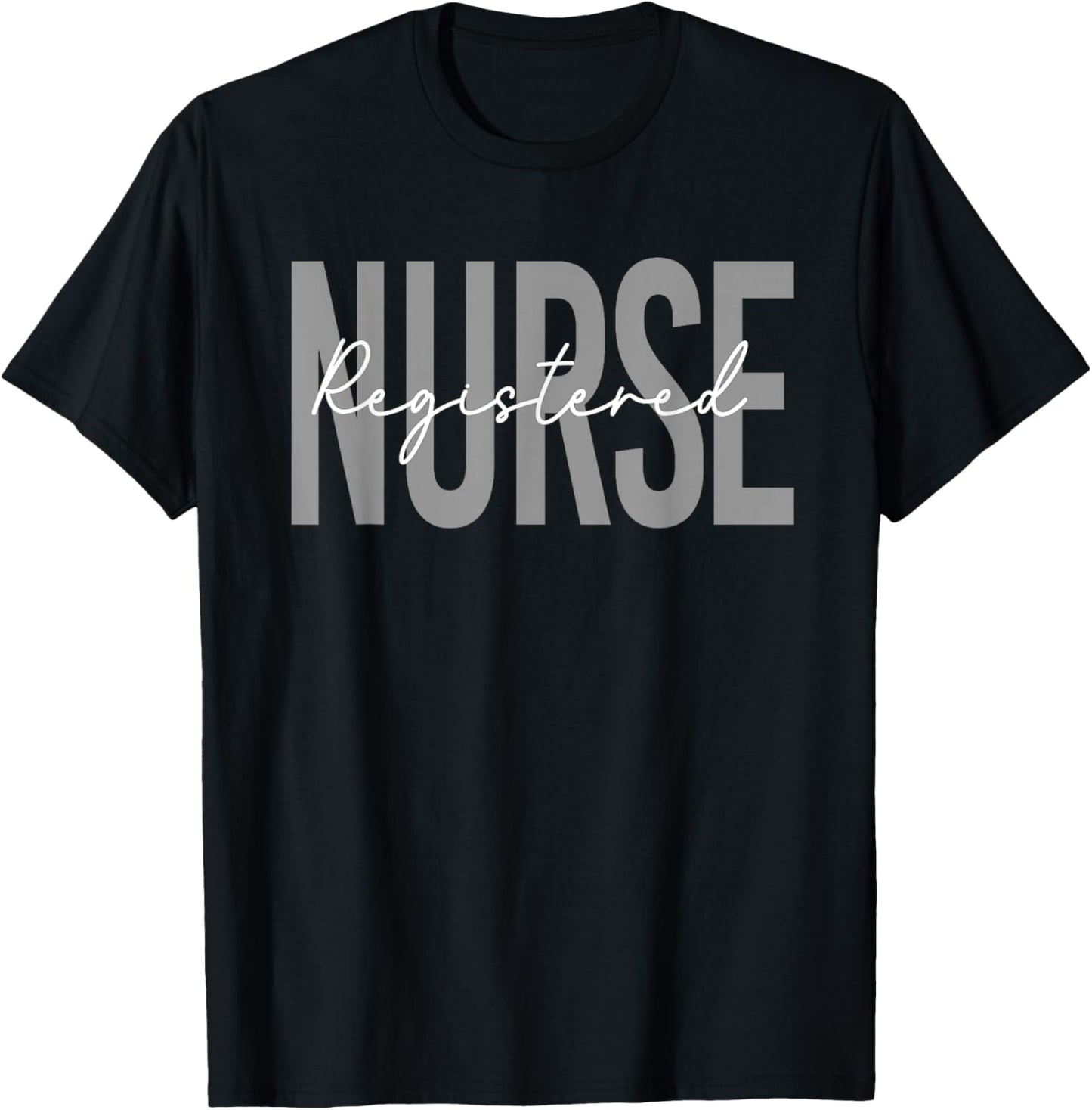 Women Registered Nurse - RN Nursing Nurse Day & Nurse Week T-Shirt - T-Shirt | Black
