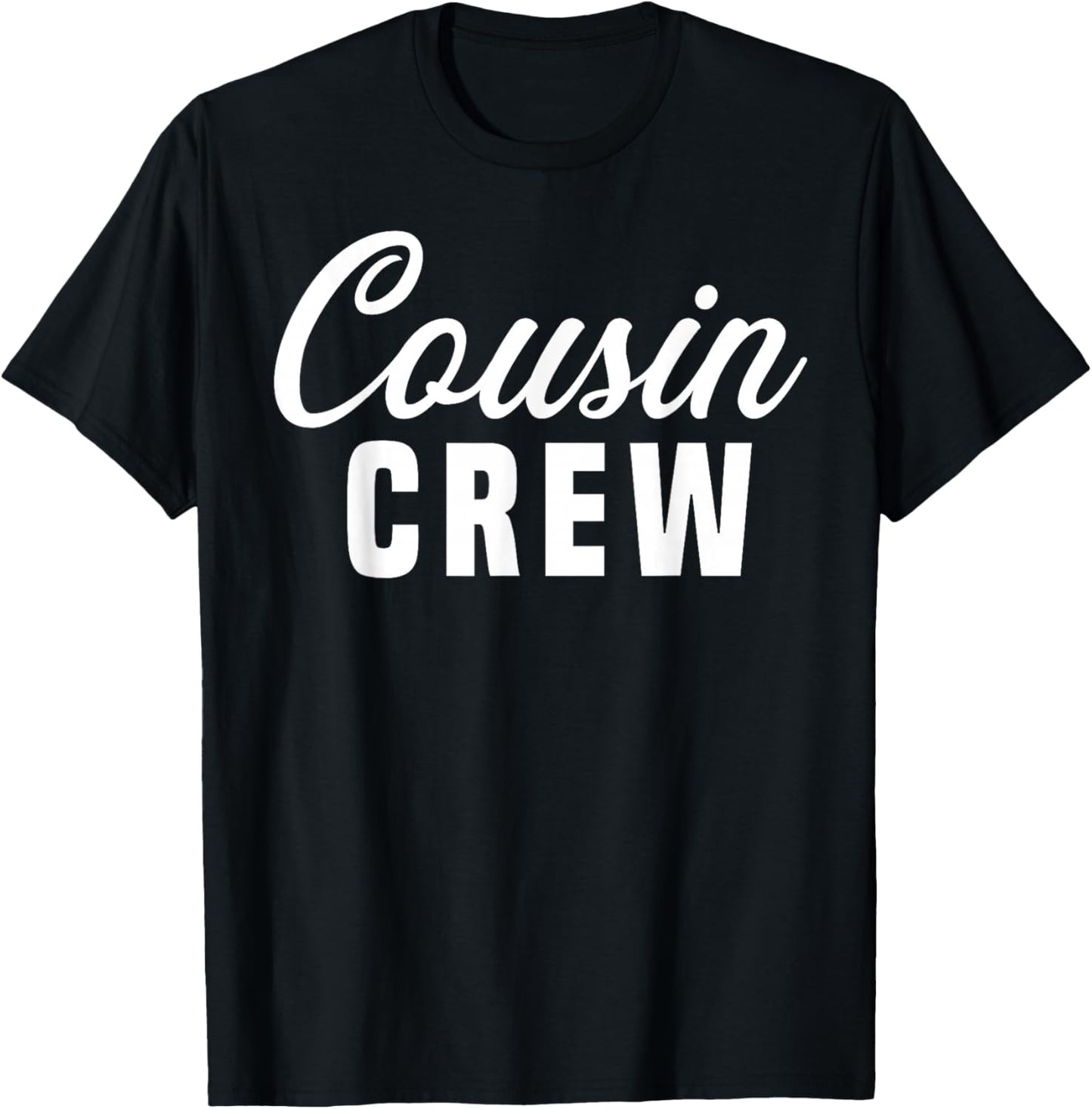 2025 Cousin Crew Kid Teen Toddler Men Birthday Party Outfits T-Shirt - T-Shirt | Black