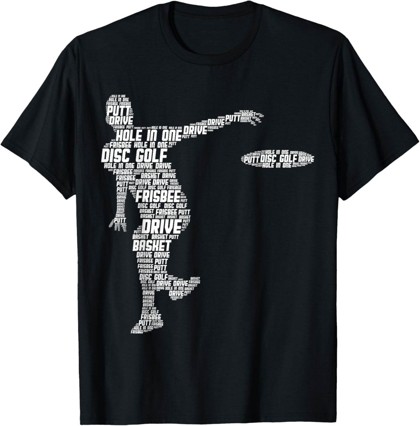 Disc Golf Frisbee Men Kids T-Shirt - T-Shirt | Black