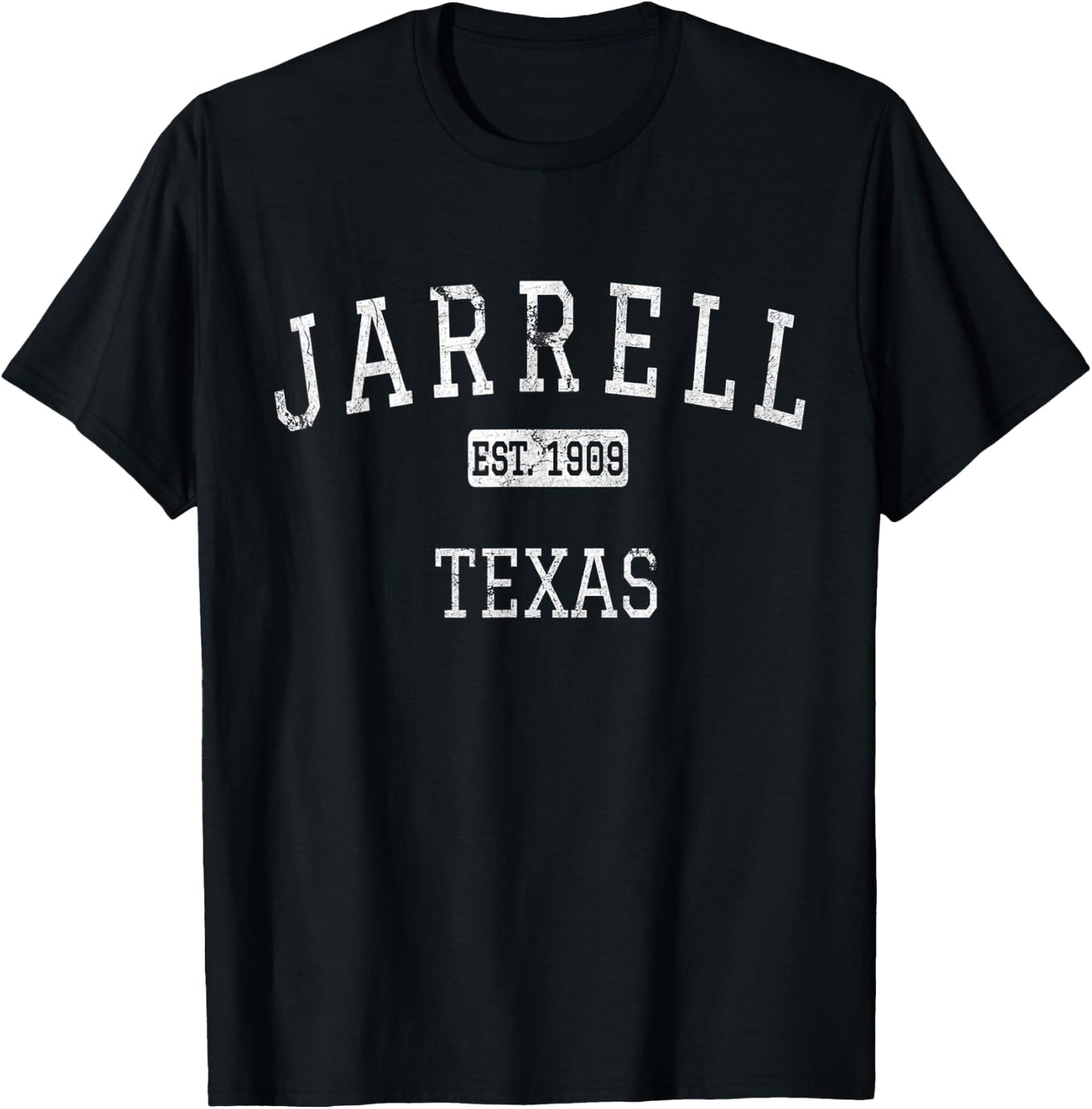 Jarrell Texas TX Vintage T-Shirt - T-Shirt | Black