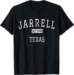 Jarrell Texas TX Vintage T-Shirt - T-Shirt | Black