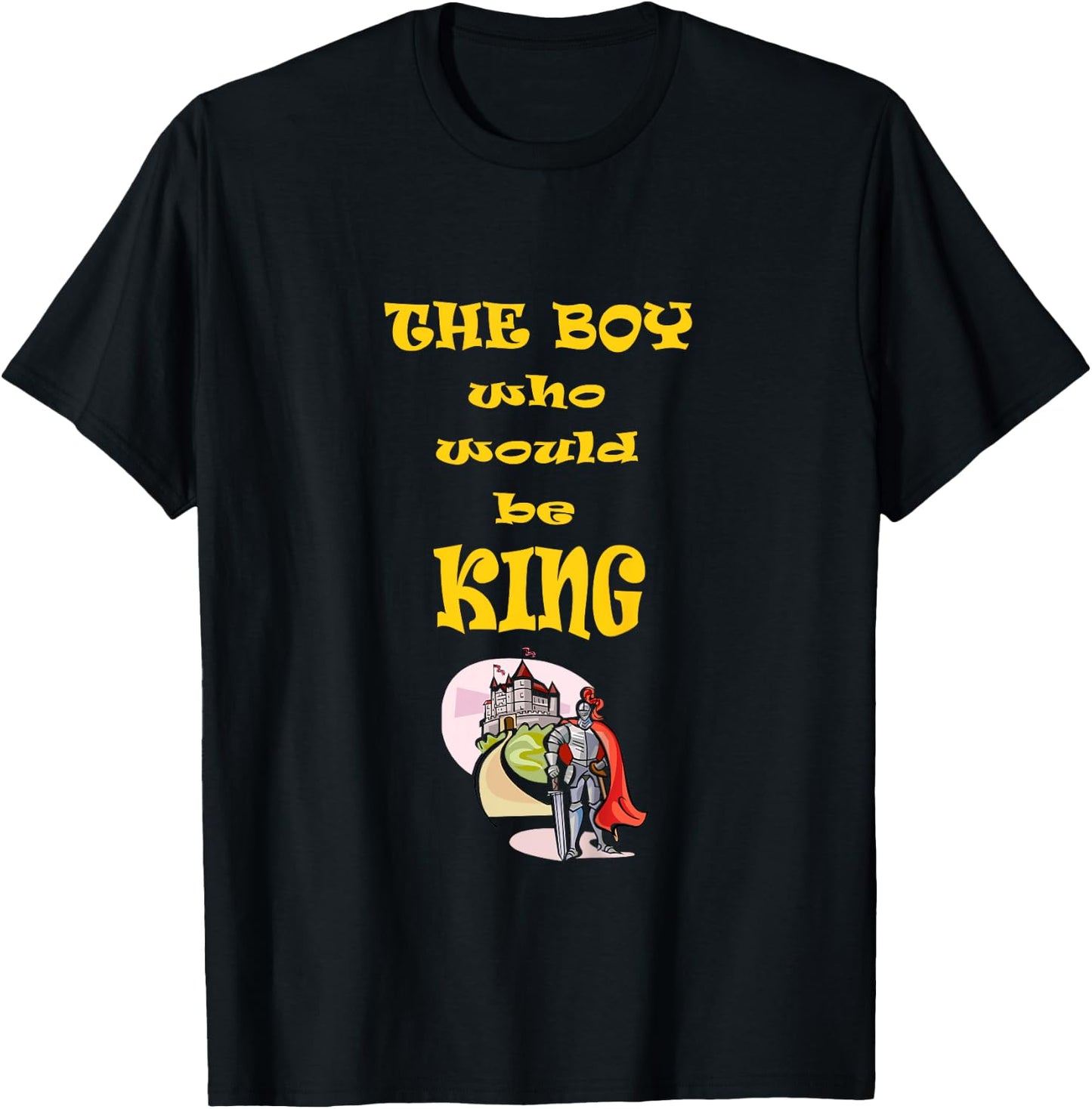 Kids The Boy who Would be King Medieval Times Costume T-Shirt - T-Shirt | Black