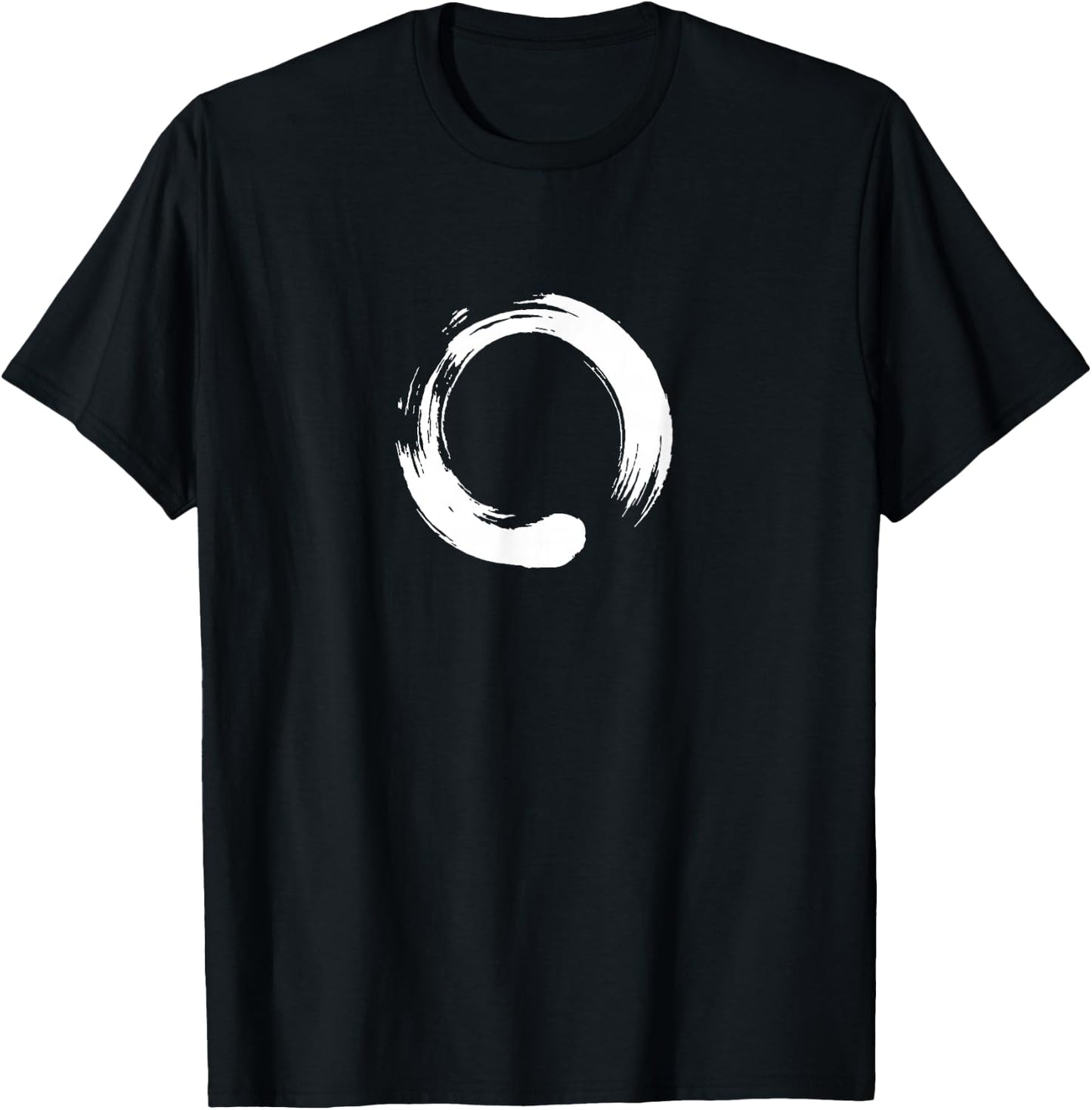 Enso, Zen, Circle, Buddha Meditation Japan Calligraphy Yoga T-Shirt - T-Shirt | Black