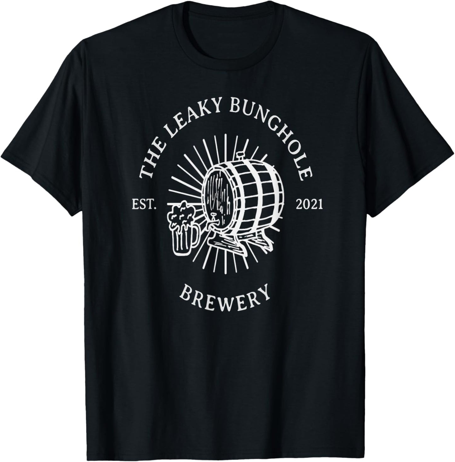 The Leaky Bunghole Brewery - Funny Craft Beer T-Shirt - T-Shirt | Black