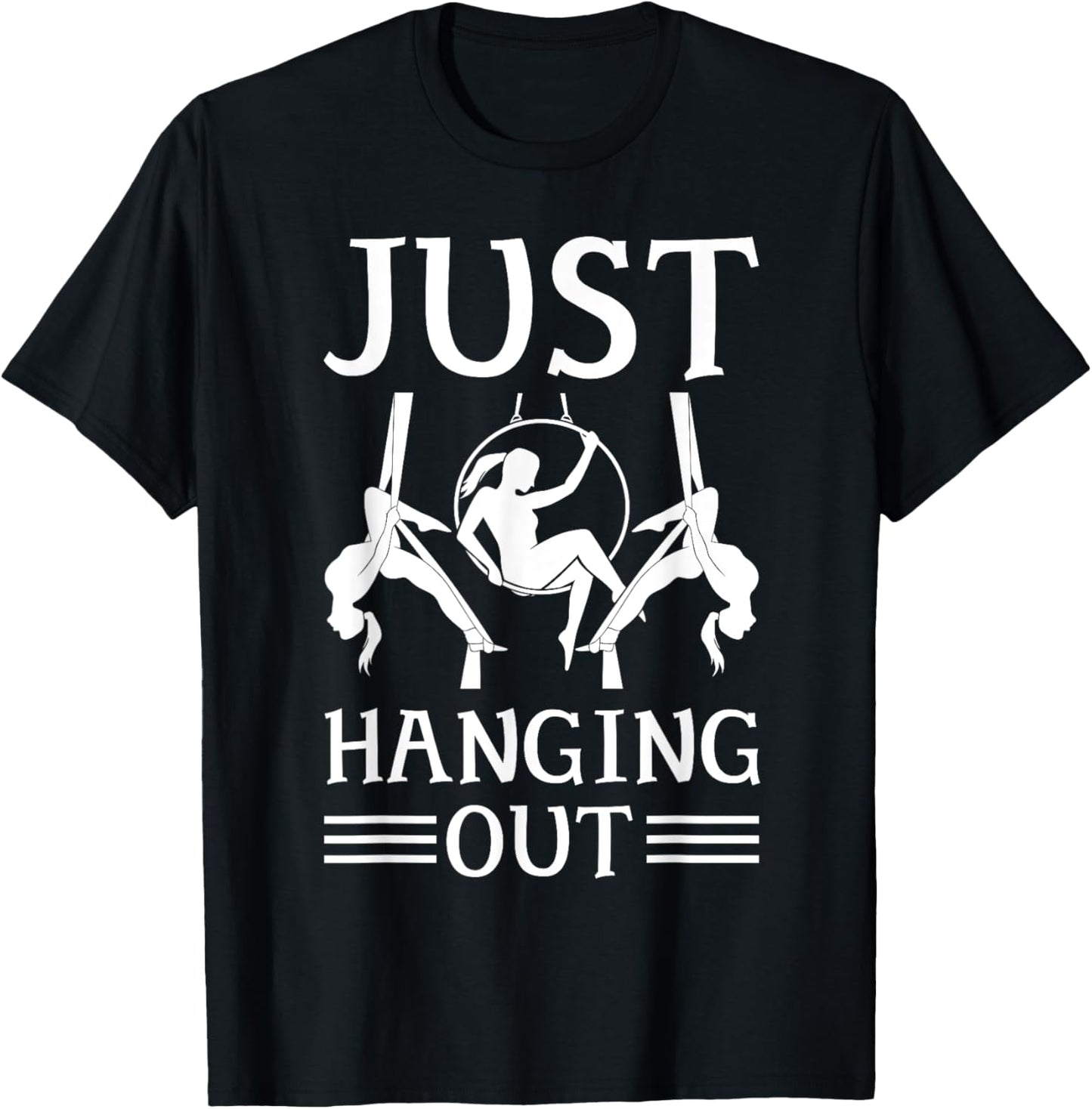 Aerialist Clothing Aerial Yoga Beginner Aerial Silks Dancer T-Shirt - T-Shirt | Black