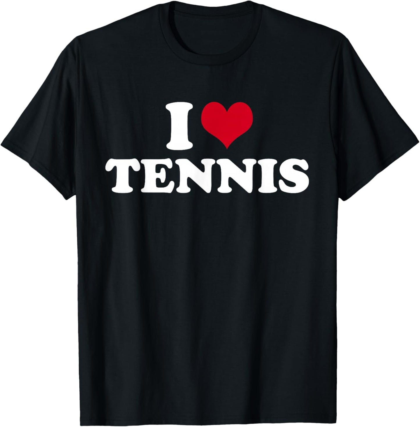 I Love Tennis T-Shirt - T-Shirt | Black