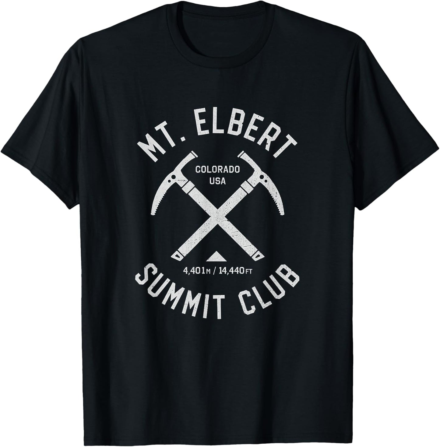 Mount Elbert Summit Club | I climbed Mt Elbert USA T-Shirt - T-Shirt | Black