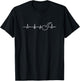 Pipe Smoker Heartbeat Cigarette Smoking T-Shirt - T-Shirt | Black