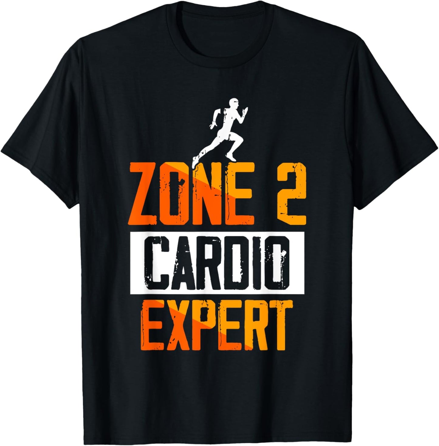 Zone 2 Cardio Expert Sport Training Fitness Zone 2 T-Shirt - T-Shirt | Black