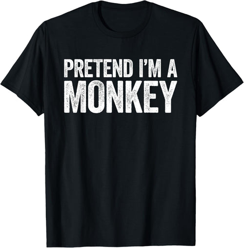 Pretend I'm A Monkey Shirt Adult Kid Matching Monkey Costume