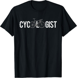 Cycologist Shirt Bicycle Rider Gift T-Shirt - T-Shirt | Black