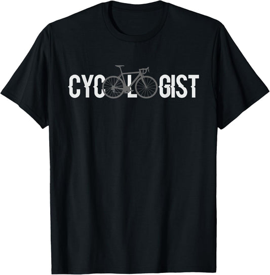 Cycologist Shirt Bicycle Rider Gift T-Shirt - T-Shirt | Black