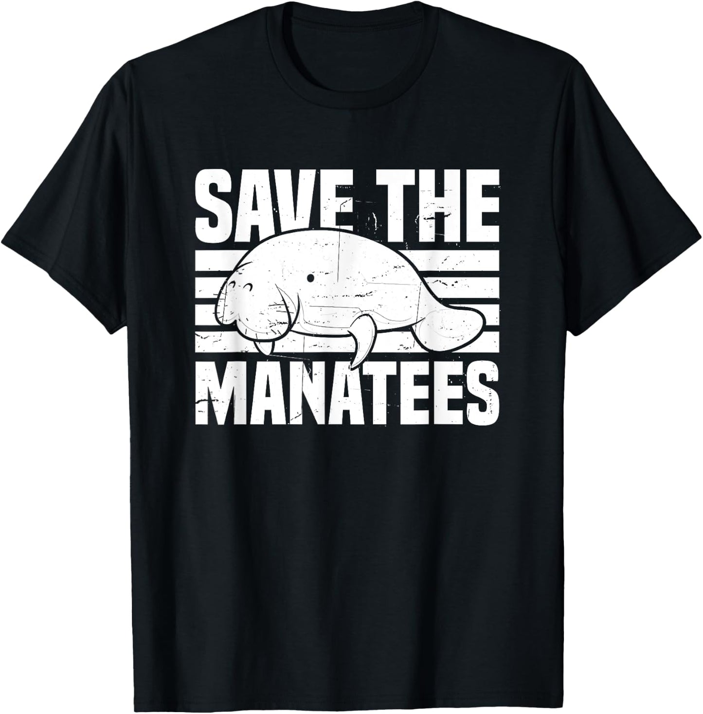 Save The Manatees T-Shirt - T-Shirt | Black