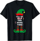 Call Me Elf One More Time Funny Short People Christmas T-Shirt - T-Shirt | Black