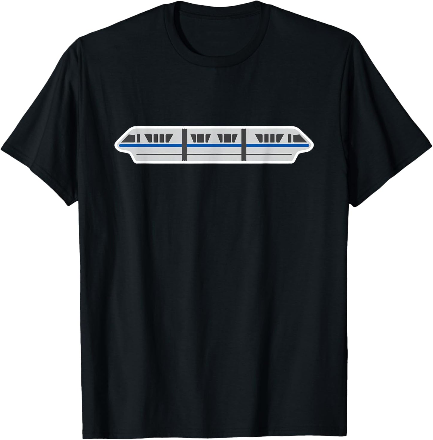 Blue Monorail T-Shirt - T-Shirt | Black