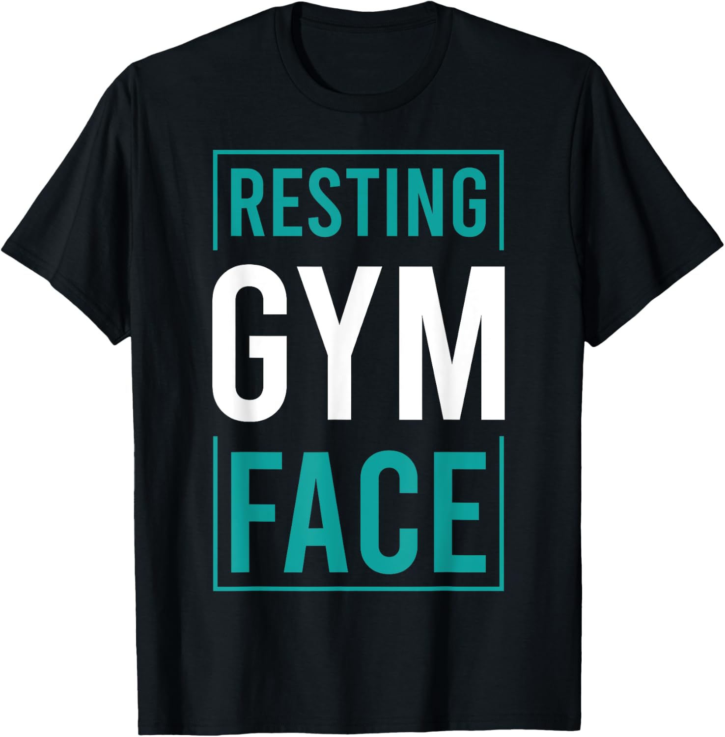 Funny Saying Resting Gym Face T-Shirt - T-Shirt | Black