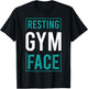 Funny Saying Resting Gym Face T-Shirt - T-Shirt | Black
