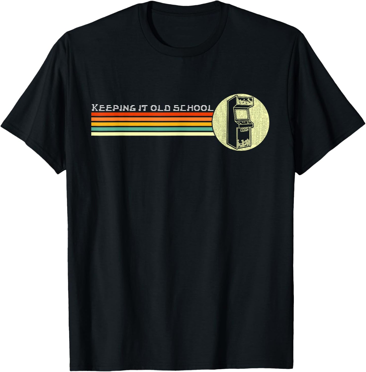 80s Video Game Vintage Retro Arcade Old School T-Shirt - T-Shirt | Black