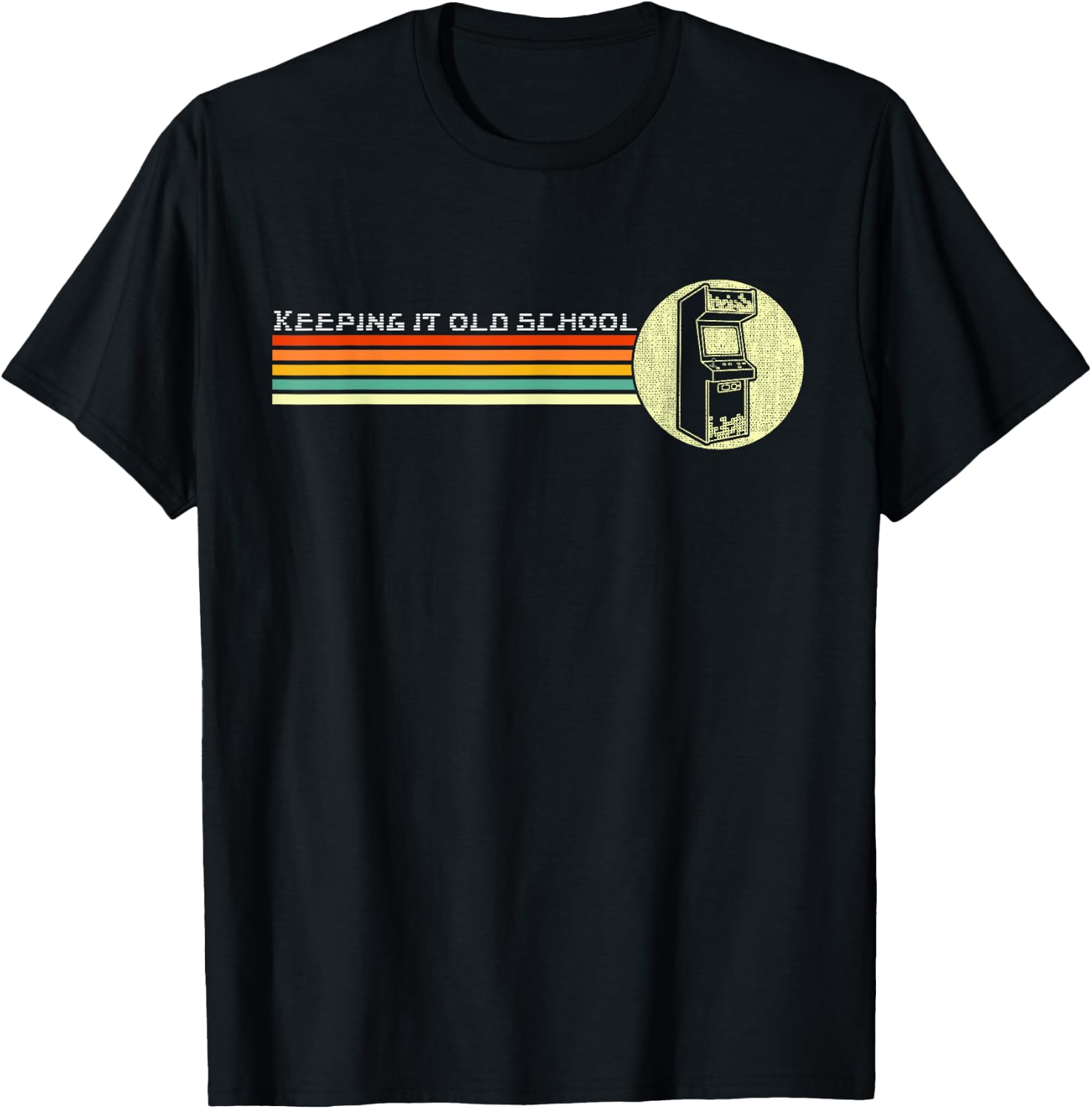 80s Video Game Vintage Retro Arcade Old School T-Shirt - T-Shirt | Black