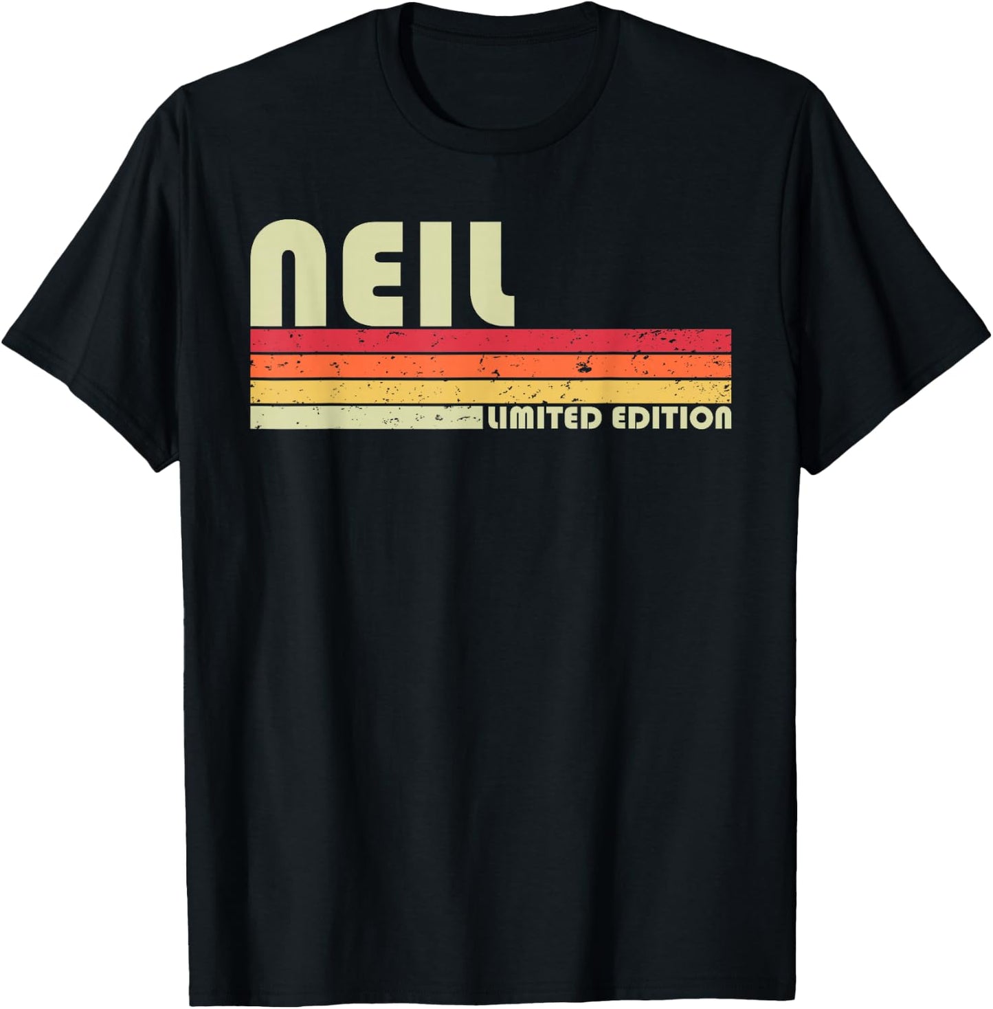 Neil Gift Name Personalized Funny Retro Vintage Birthday Small T-Shirt - T-Shirt | Black