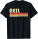 Neil Gift Name Personalized Funny Retro Vintage Birthday Small T-Shirt - T-Shirt | Black