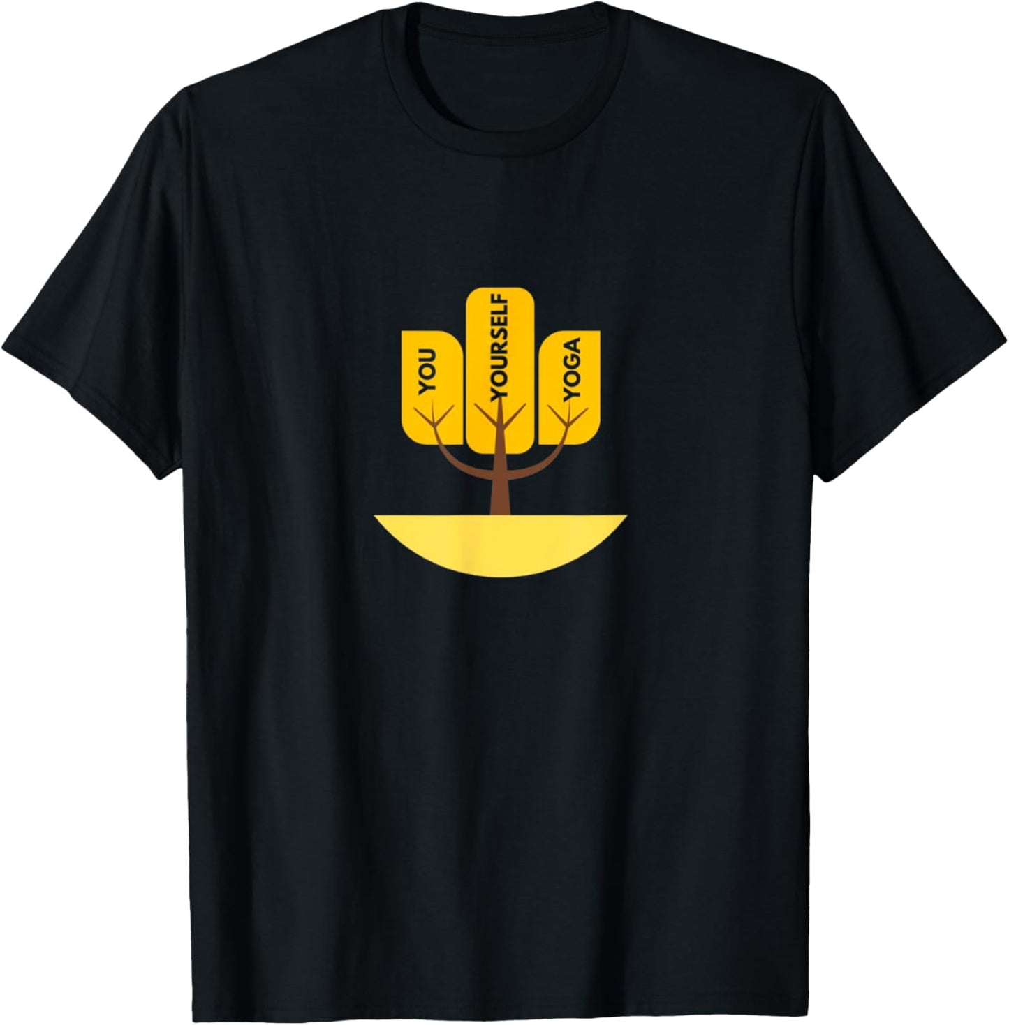 You, Yourself, and Yoga Studio Logo T-Shirt - T-Shirt | Black