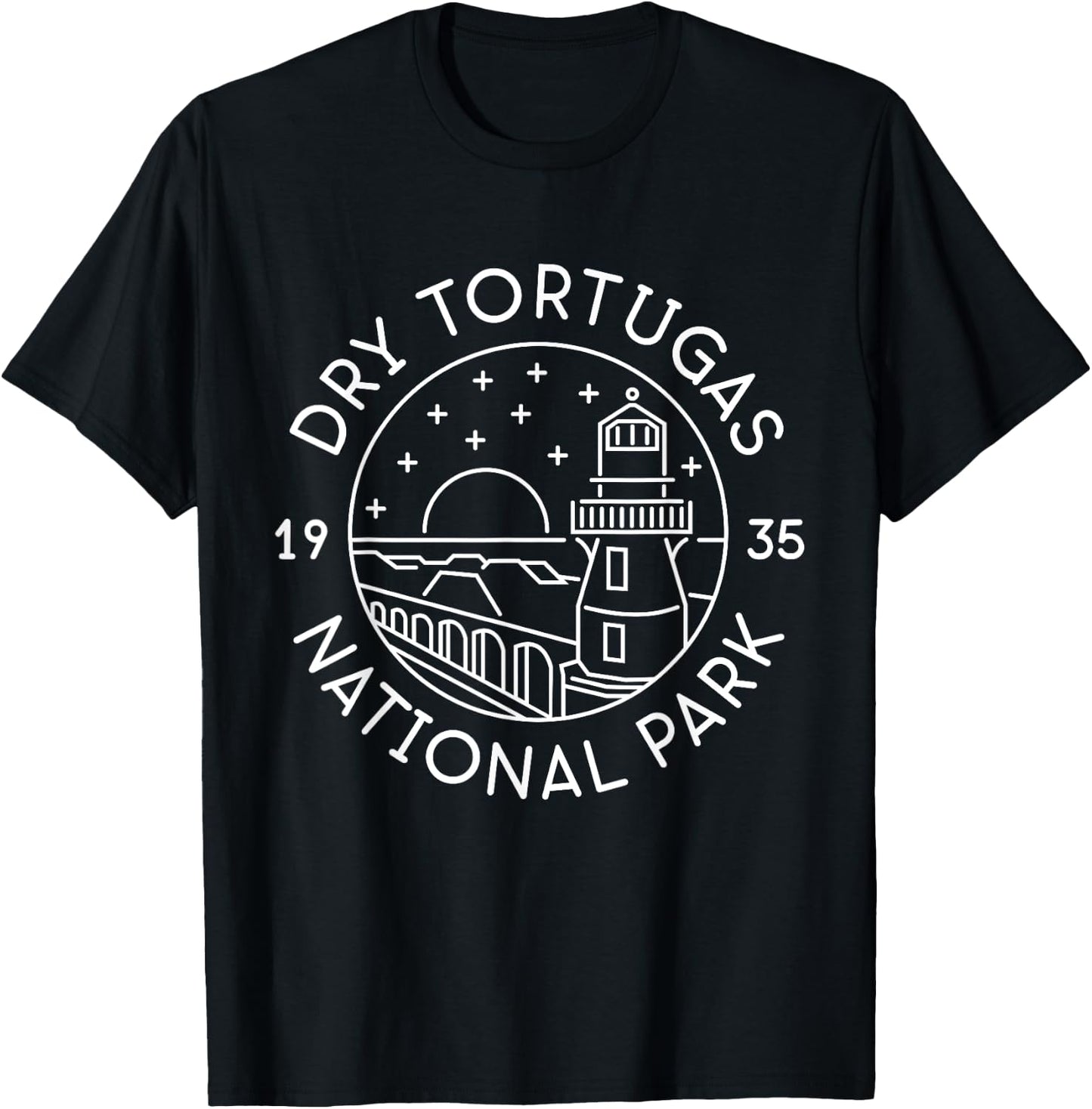 Dry Tortugas National Park 1935 Florida T-Shirt - T-Shirt | Black