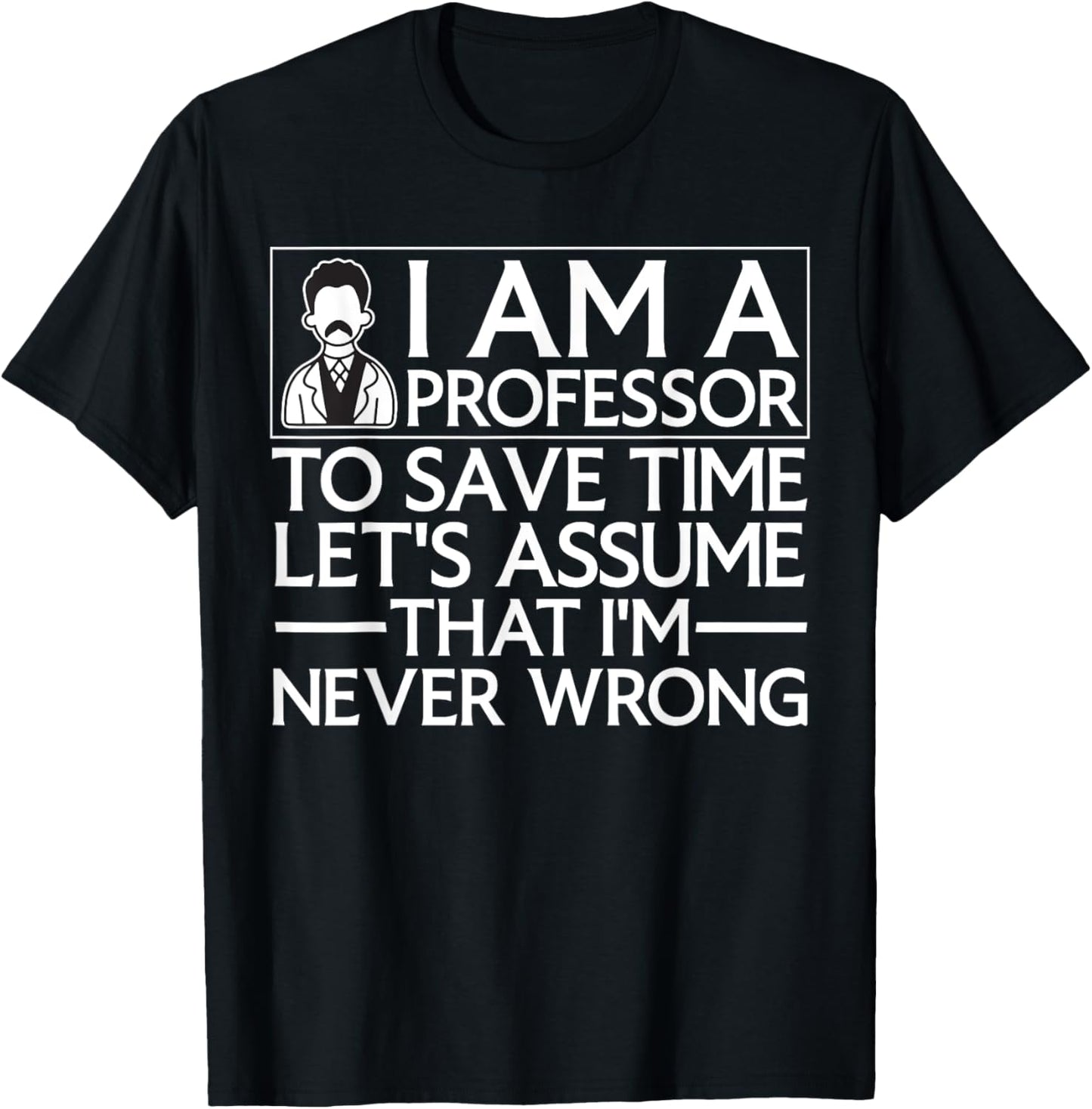Cute Professor Design Women School College Professor T-Shirt - T-Shirt | Black