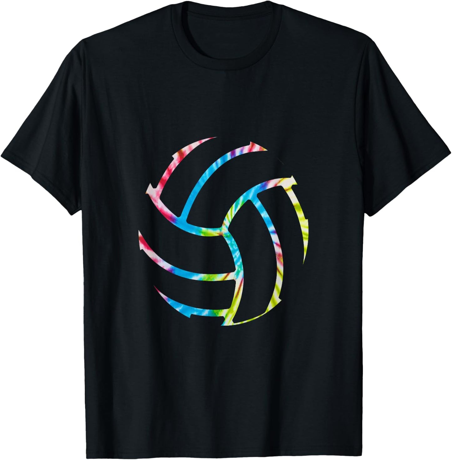 Volleyball stuff attire tie dye Gift a teen girl player T-Shirt - T-Shirt | Black