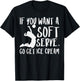 Volleyball Soft Serve Get Ice Cream Funny Player Women Girls T-Shirt - T-Shirt | Black