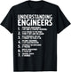 Understanding Engineers Funny Sarcastic Engineering Engineer T-Shirt - T-Shirt | Black