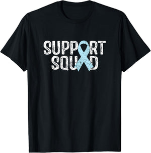 Support Squad Prostate Cancer Awareness T-Shirt - T-Shirt | Black