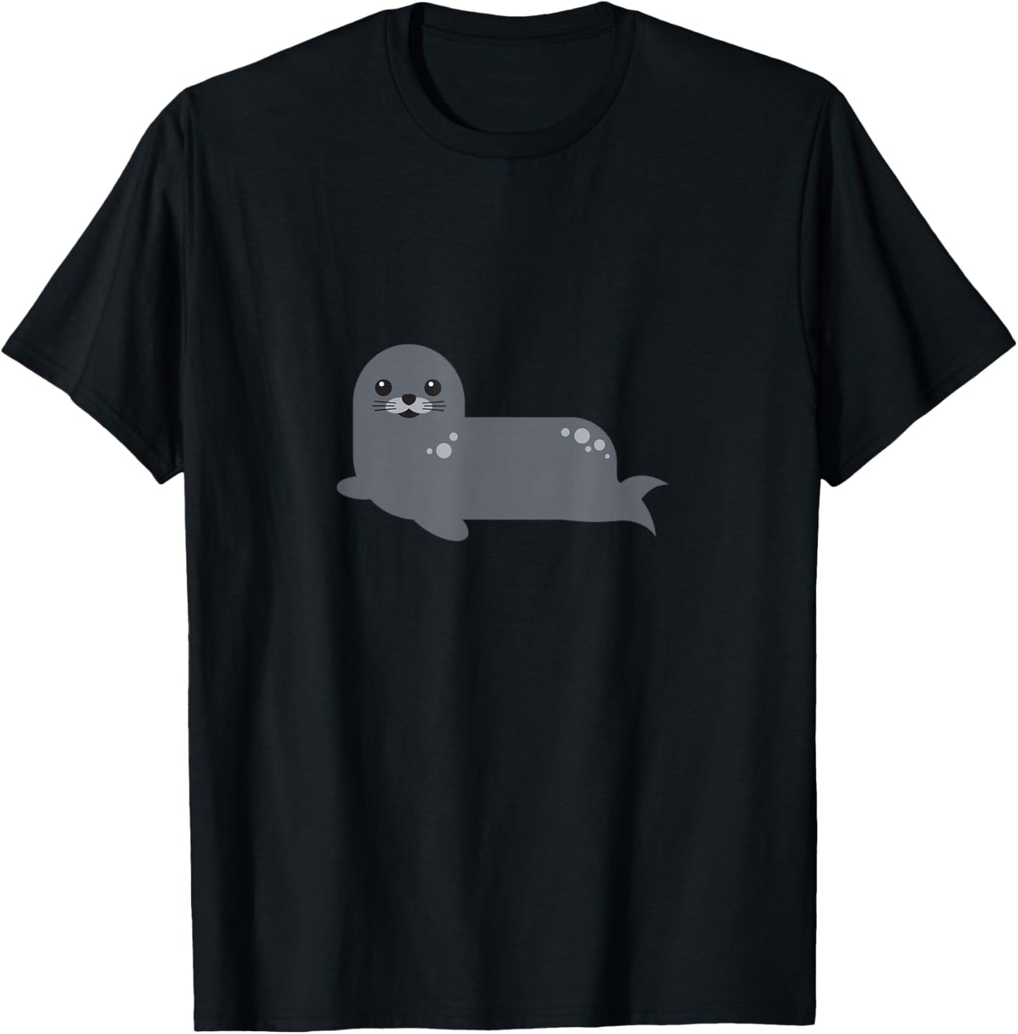 Lustiger Seehund für Kinder, Motiv: Atlantik T-Shirt - T-Shirt | Black