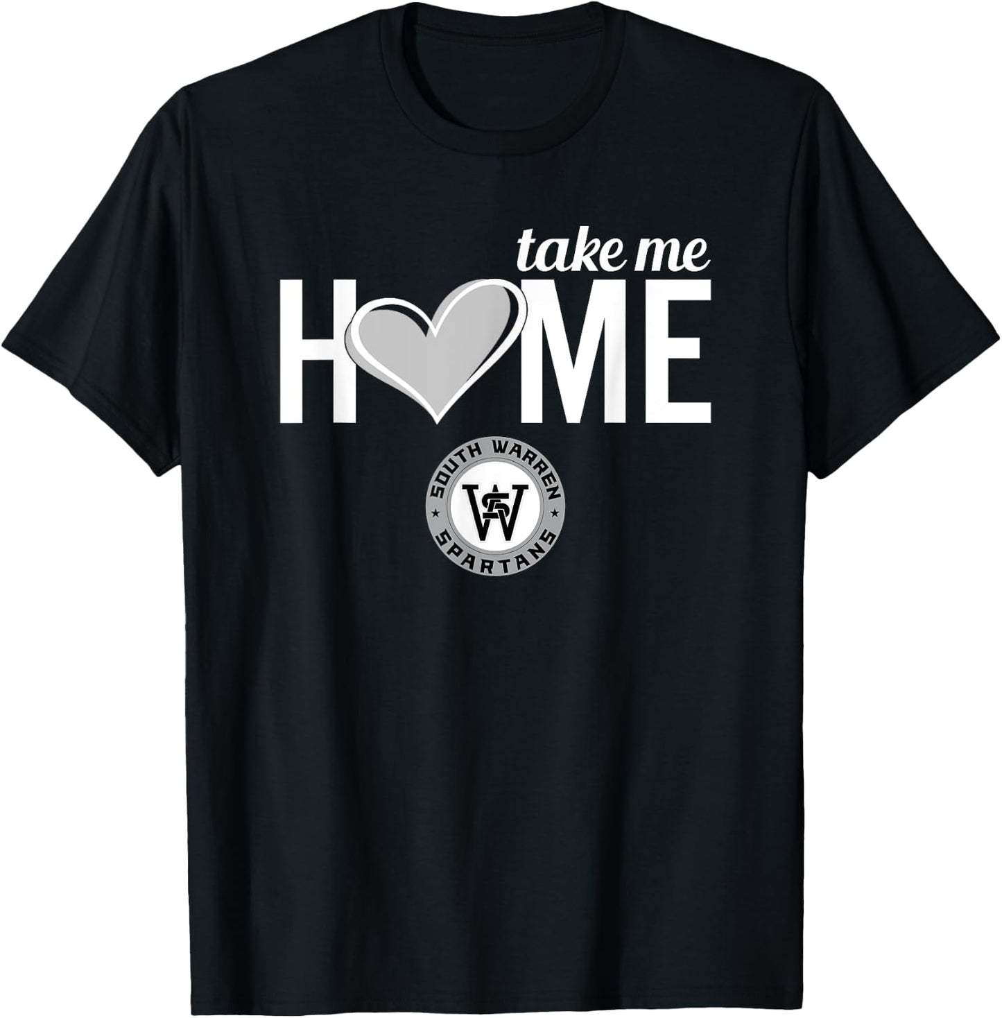 South Warren Spartans Logo Take Me Home HS T-Shirt - T-Shirt | Black