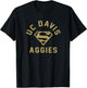 University of California Davis x Superman Logo Aggies T-Shirt - T-Shirt | Black
