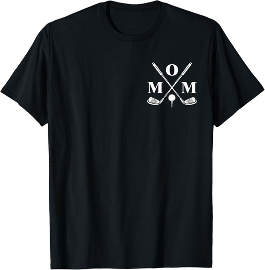 Funny Par Mom Golf Matching Golfing Quote Party Pocket T-Shirt - T-Shirt | Black