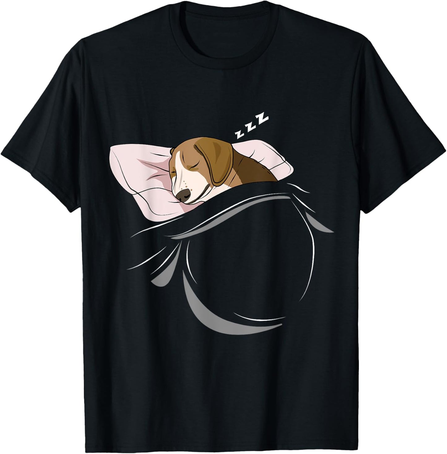 Funny Beagle Merch , Men & Kids Beagle Sleeping Dog Pajamas Nap PJs Outfit Gift -Adults Black Short Sleeve Small T-Shirt - T-Shirt | Black