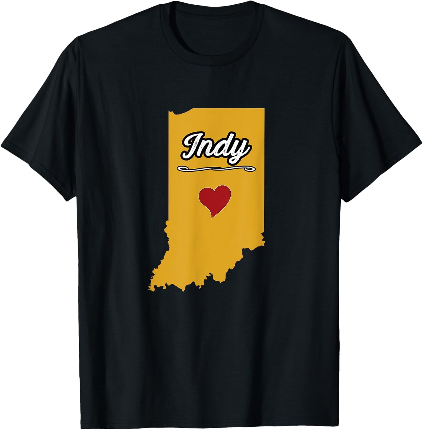 INDY - Indianapolis Indiana | Hoosier Novelty Merch Gift T-Shirt - T-Shirt | Black