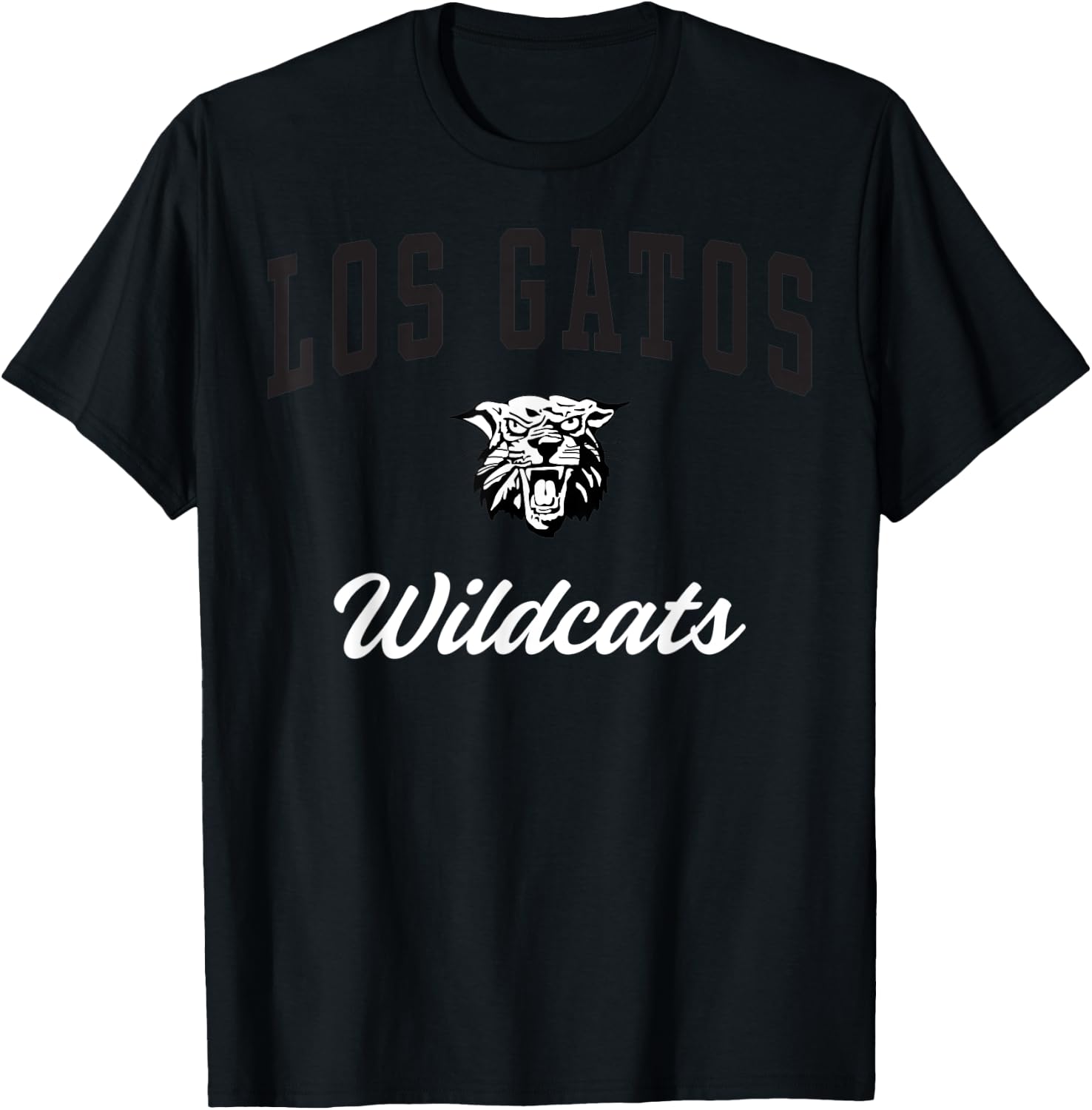Los Gatos High School Wildcats C3 T-Shirt - T-Shirt | Black