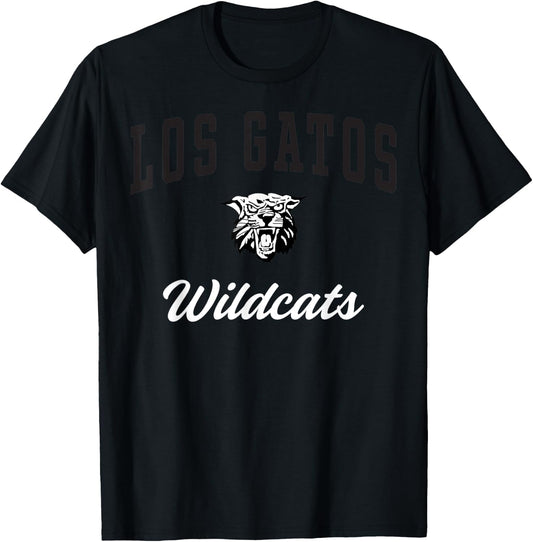 Los Gatos High School Wildcats C3 T-Shirt - T-Shirt | Black