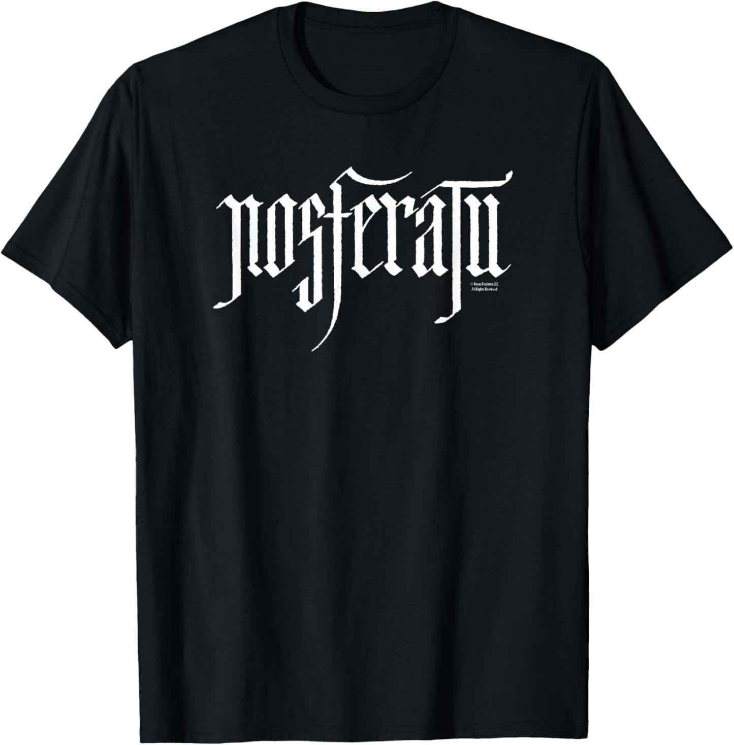 Nosferatu Logo White , Black, S T-Shirt - T-Shirt | Black