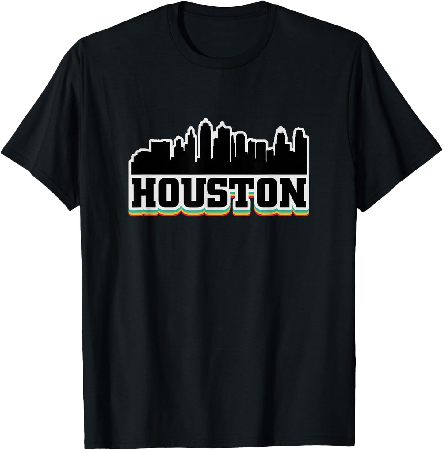 Houston Texas TX Souvenir Graphic Design T Gifts T-Shirt - T-Shirt | Black