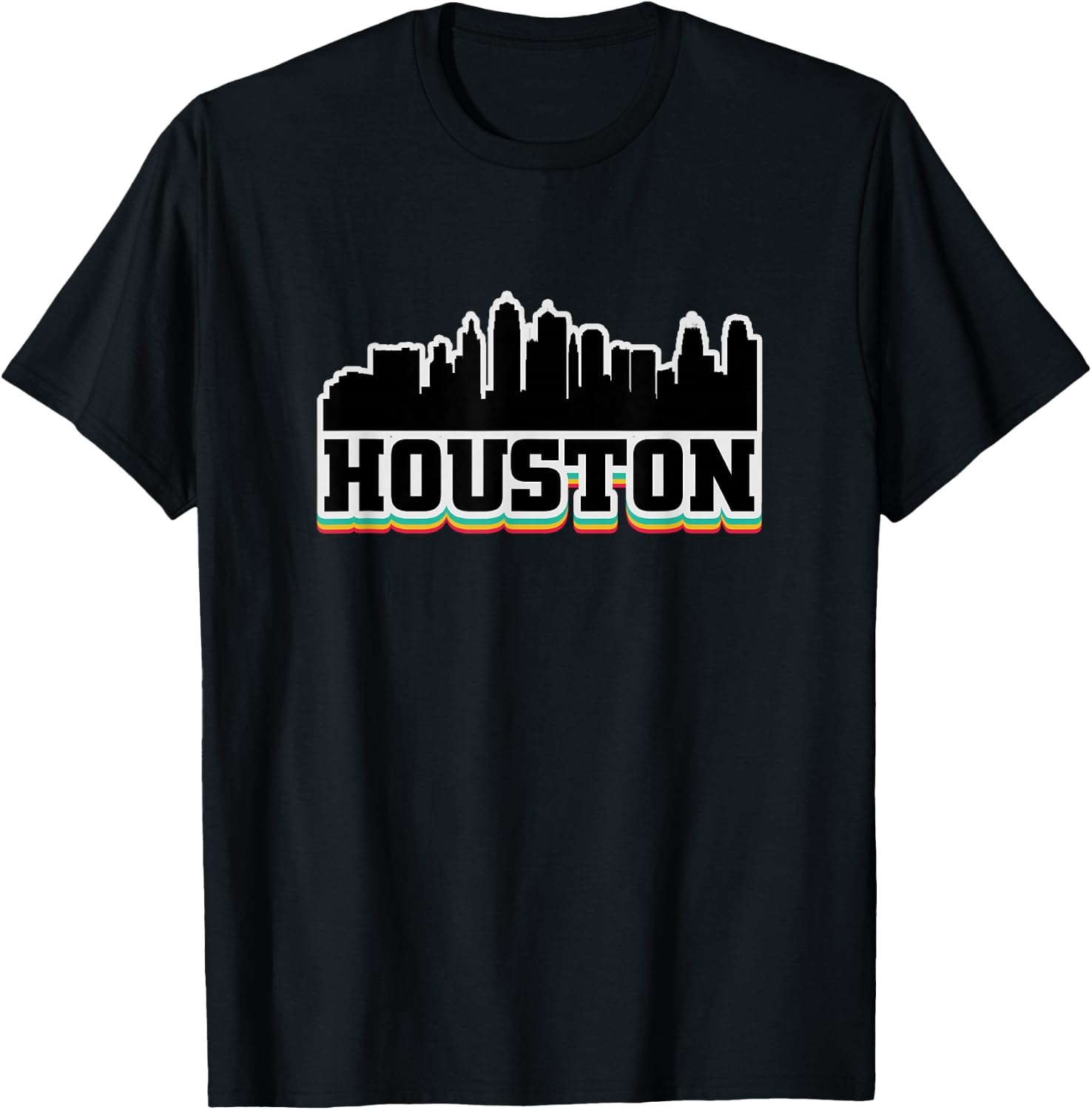 Houston Texas TX Souvenir Graphic Design T Gifts T-Shirt - T-Shirt | Black