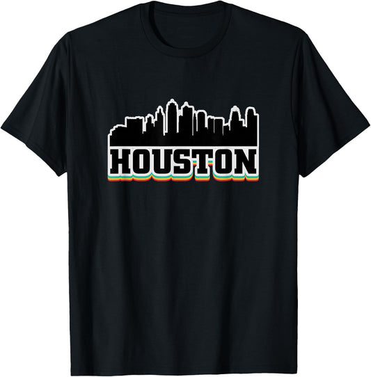 Houston Texas TX Souvenir Graphic Design T Gifts T-Shirt - T-Shirt | Black