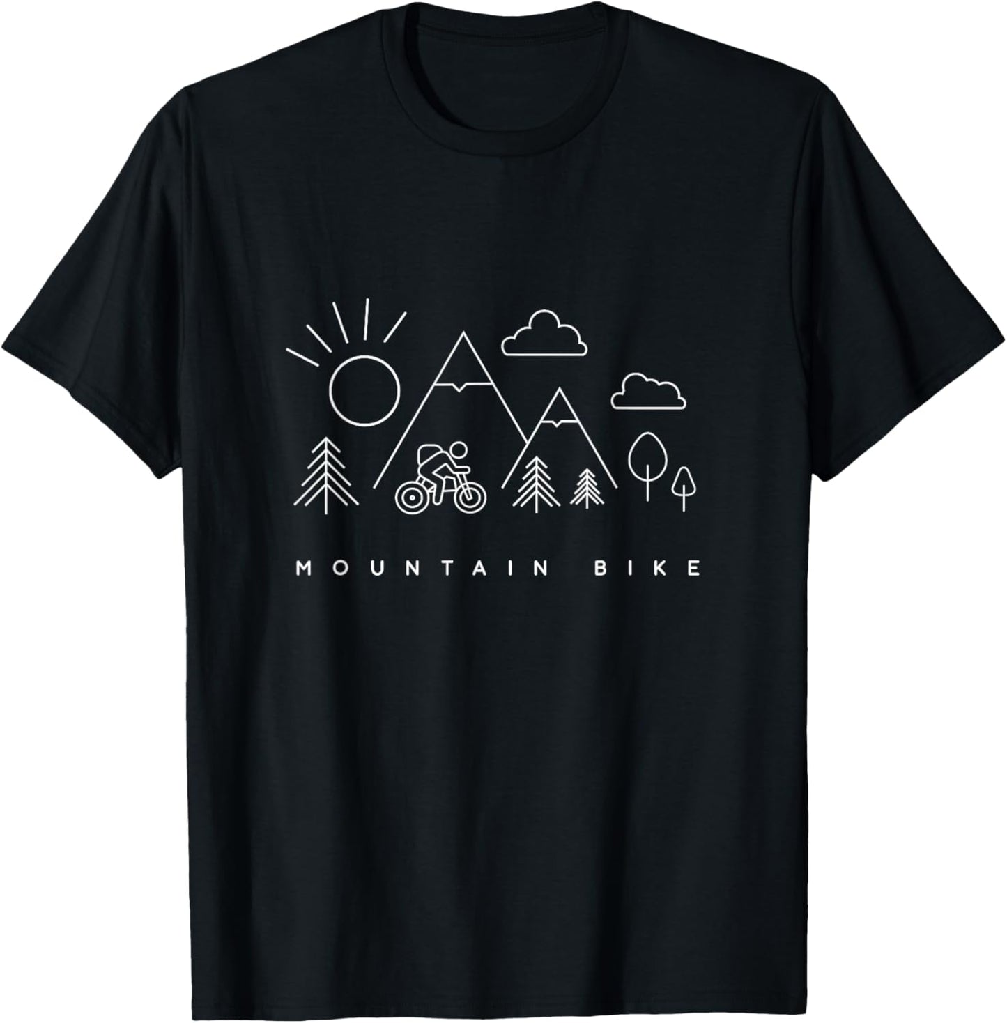 MTB Mountain Bike Apparel - MTB Mountain Bike T-Shirt - T-Shirt | Black